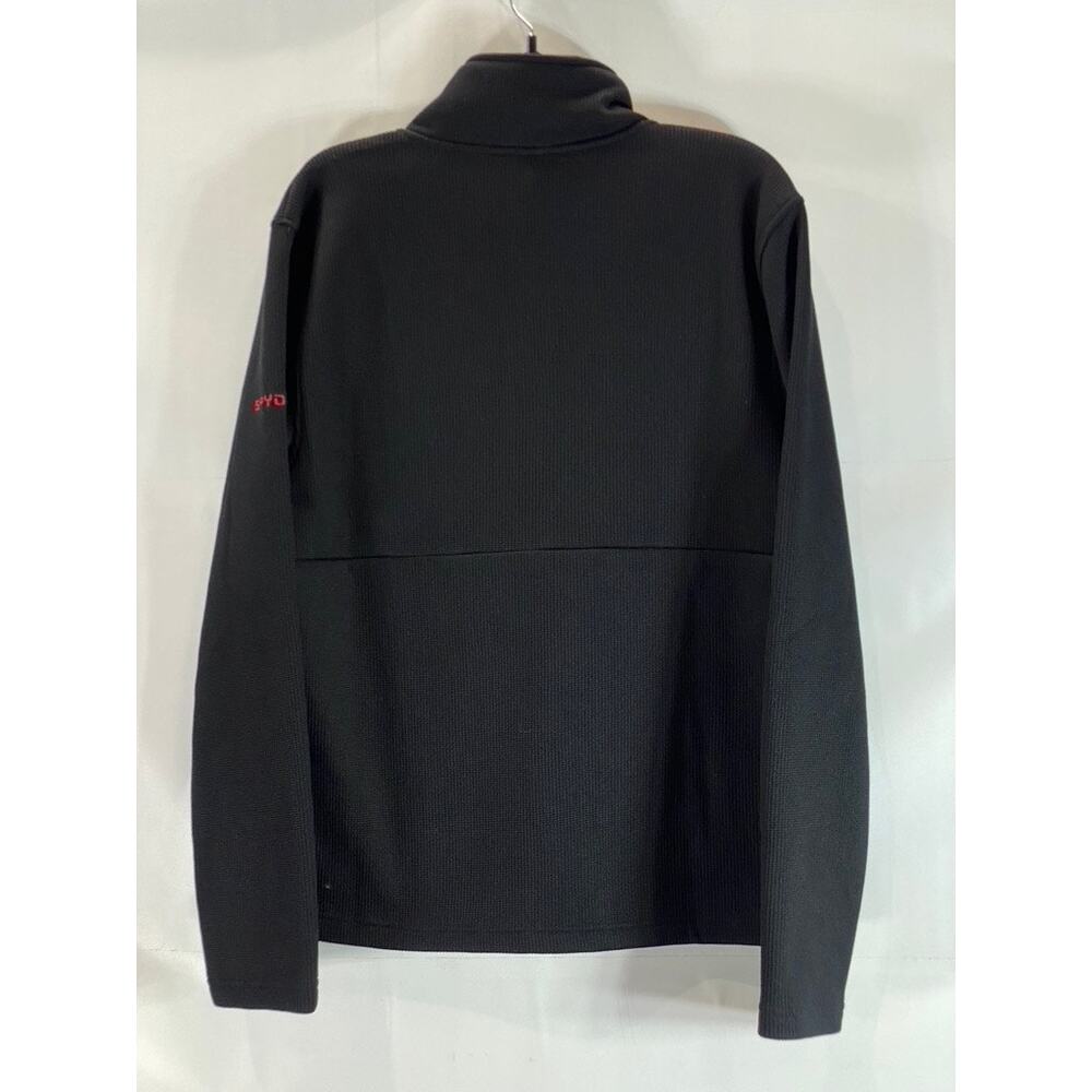 SPYDER Men's Black Medallion Half-Zip Pullover Stand-Collar Sweater SZ M - Picture 2 of 10